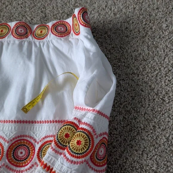 EUC Linen Boden Embroidered Skirt US 16/18 - Picture 4 of 8